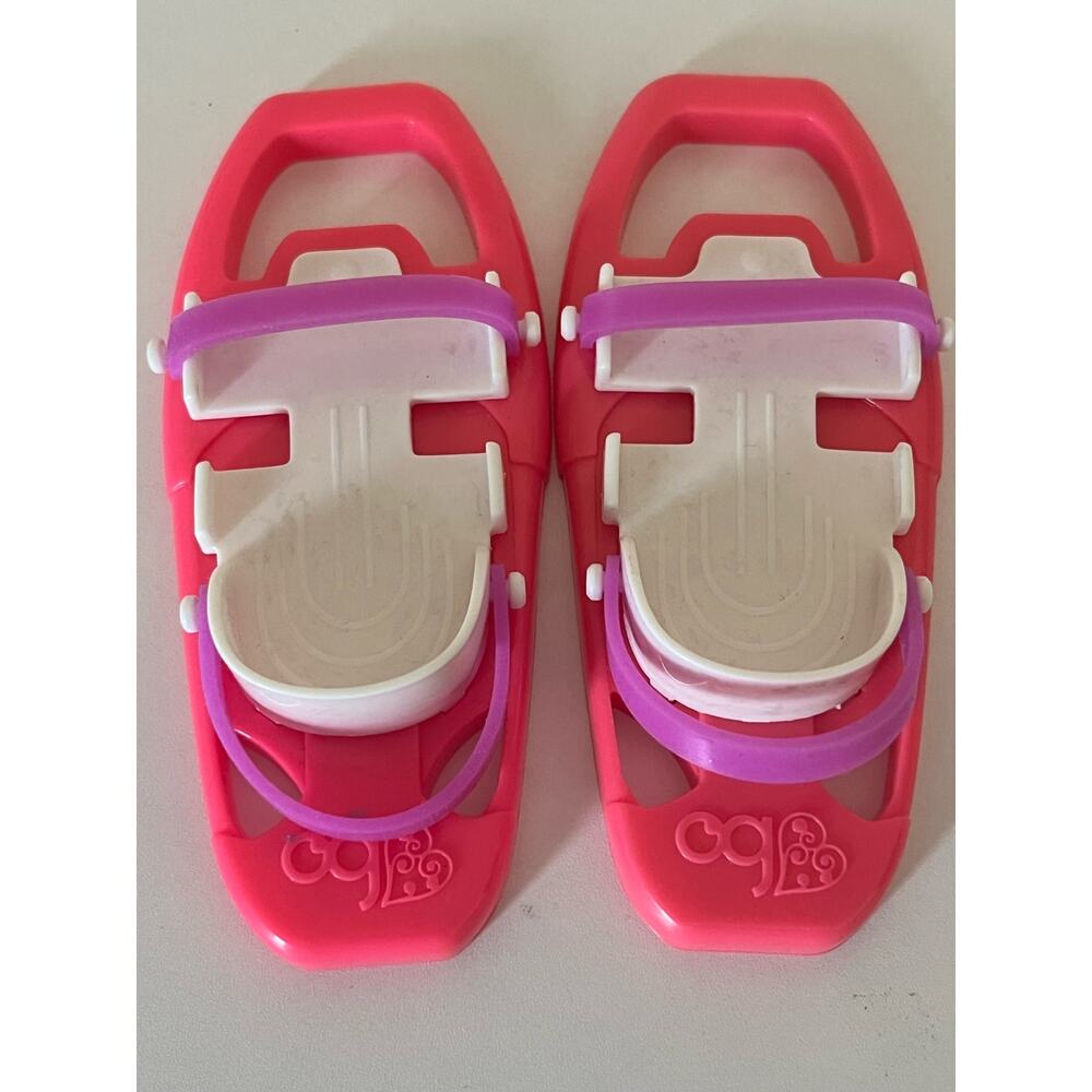 Our Generation Doll Snow Shoes Pink White Fits American Girl ILY